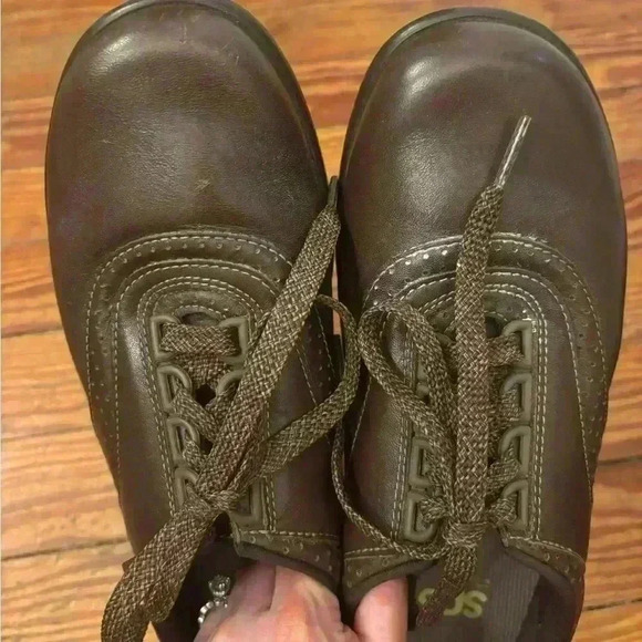 Sas Walk Easy Walking Shoe Women’s Brown Leather Shoes Sz 7 M Orthopedic - Picture 4 of 8